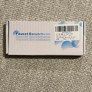 NEW Never Used 6” Faucet Cover Escutcheon in Brushed Nickel